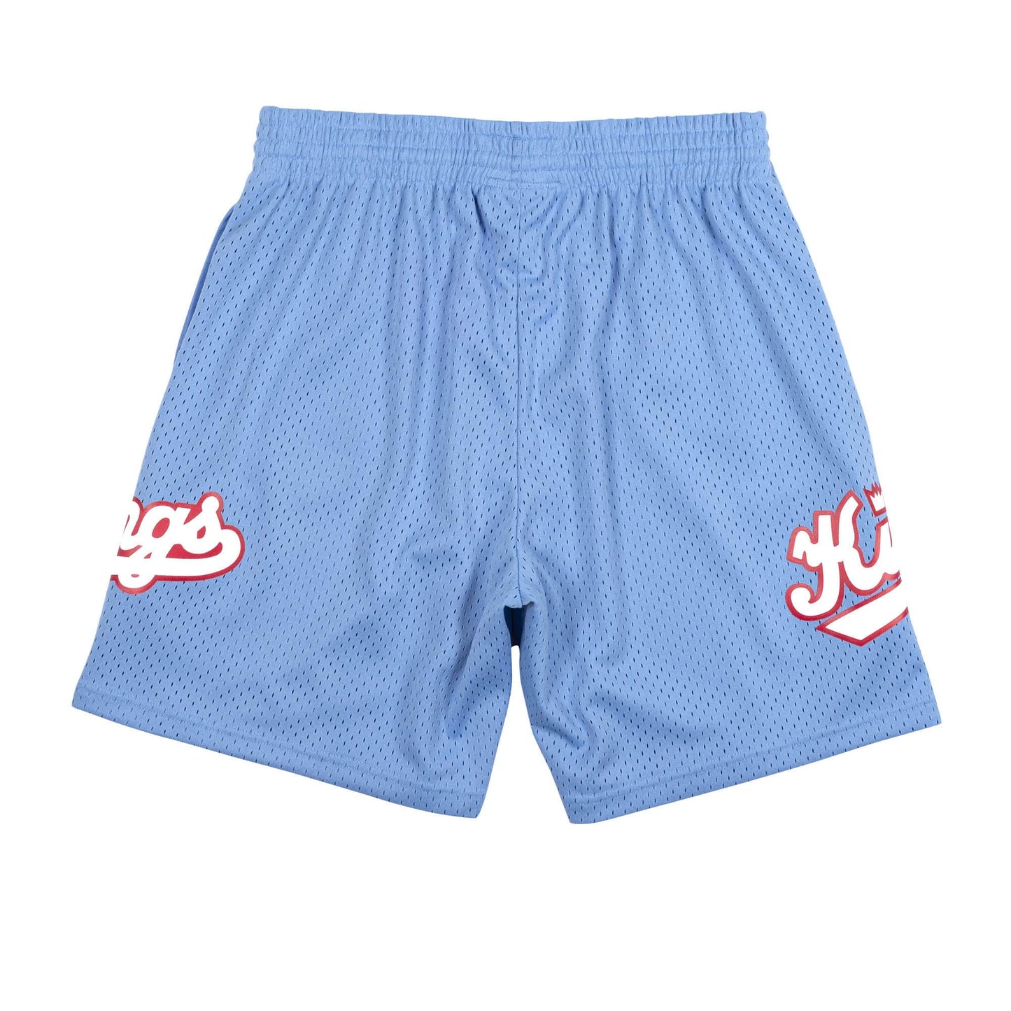 1985-86 Sky Blue Sacramento Kings Mitchell & Ness Hardwood Classics Swingman Shorts