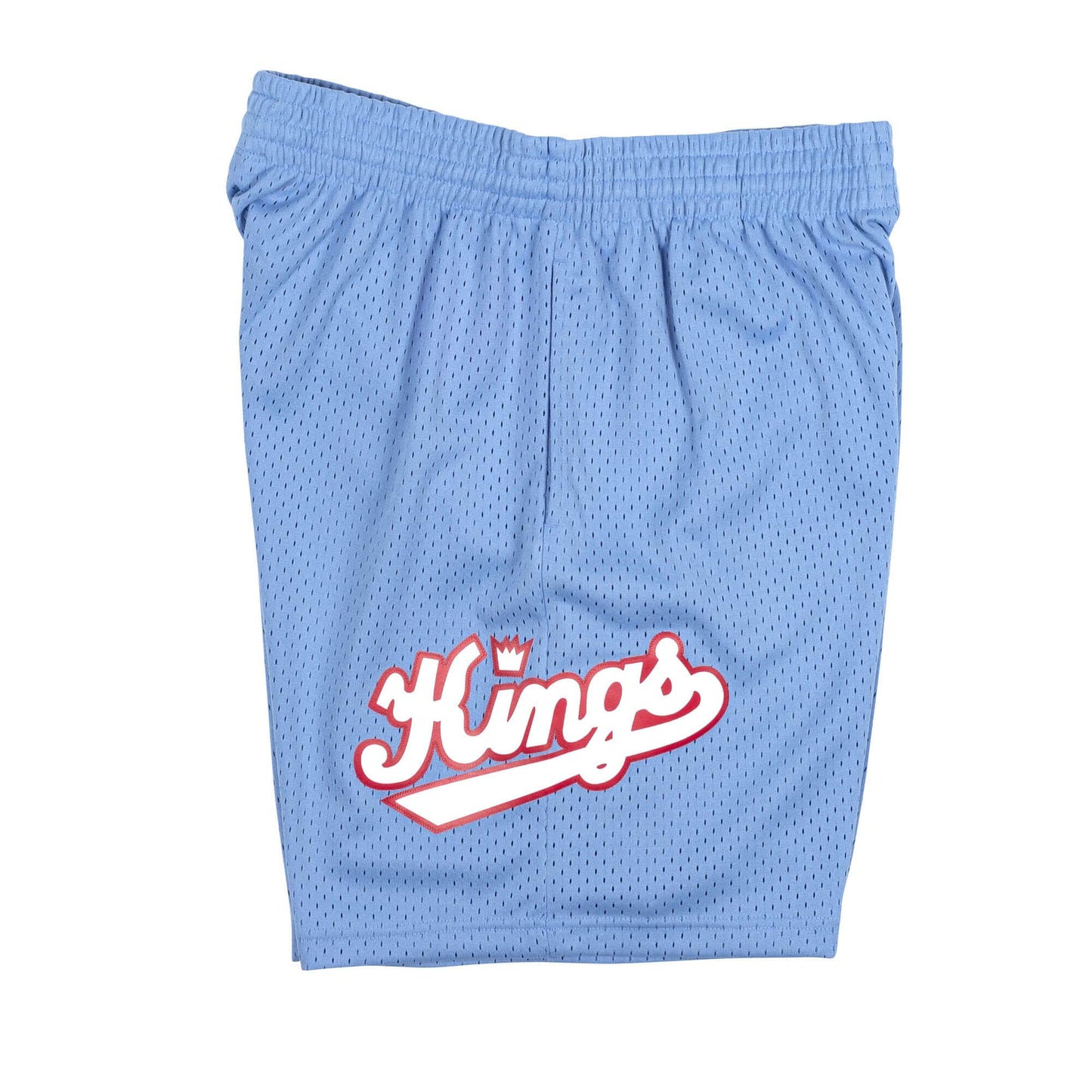 1985-86 Sky Blue Sacramento Kings Mitchell & Ness Hardwood Classics Swingman Shorts