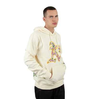 Off White Oakland Athletics Water Color Floral New Era Hoodie