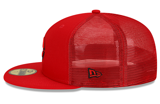 Red Mesh Cincinnati Reds Gray Bottom New Era 59FIFTY Fitted