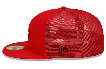 Red Mesh Cincinnati Reds Gray Bottom New Era 59FIFTY Fitted