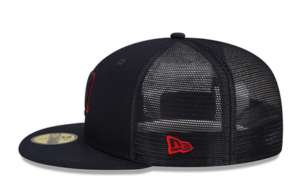 Navy Blue Mesh Minnesota Twins Gray Bottom New Era 59FIFTY Fitted