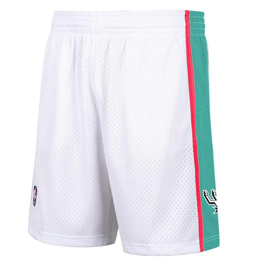 White San Antonio Spurs Mitchell & Ness Hardwood Classic 1998 Men's Swingman Shorts