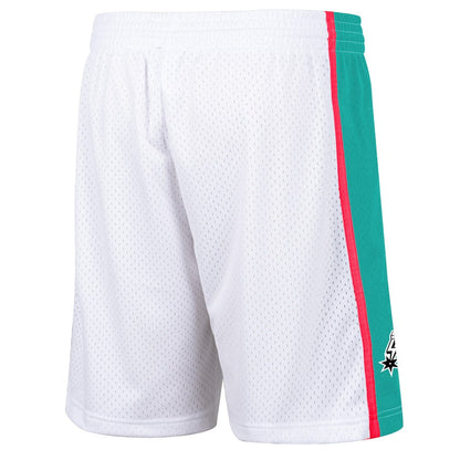 White San Antonio Spurs Mitchell & Ness Hardwood Classic 1998 Men's Swingman Shorts