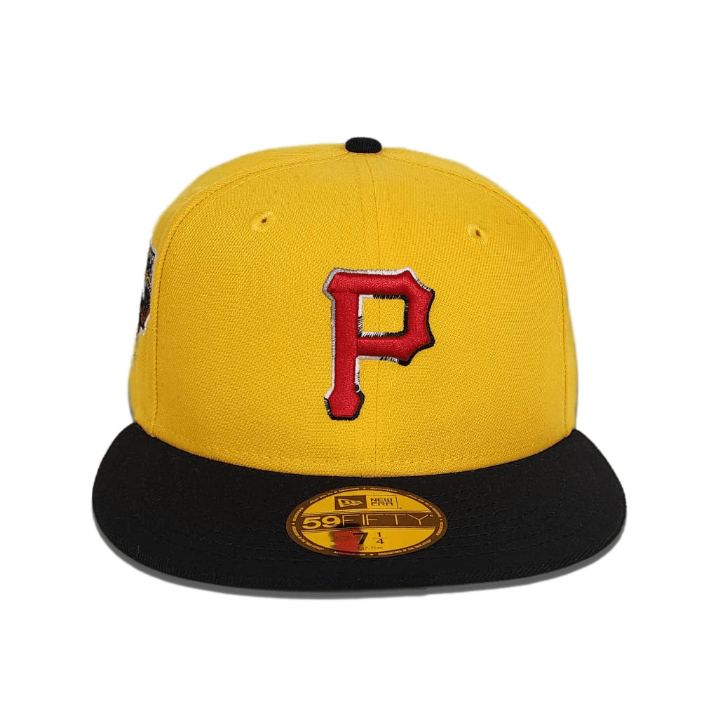 Yellow Pittsburgh Pirates Black Visor Gray Bottom 2006 All Star Game Side Patch New Era 59Fifty Fitted